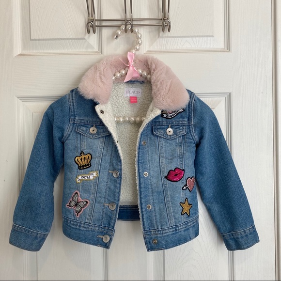 The Children's Place Other - Faux fur Jean Jacket Children’s Place 4t